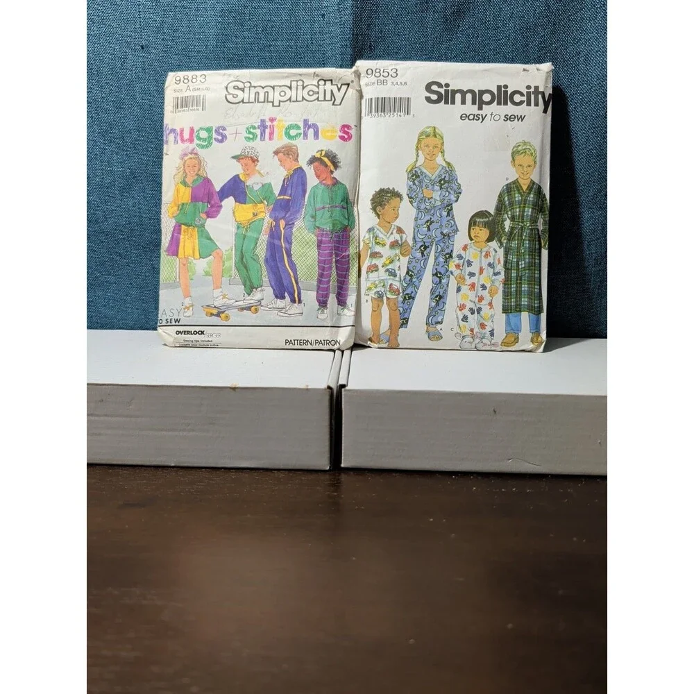4 Sewing Patterns | Kids PJs & Retro Sweatsuits | Tote Bags | Window Valance
